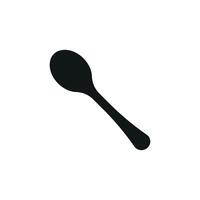 Spoon icon symbolizes dining simplicity, daily meals, and kitchen essentials perfect for food-related content and utensil visuals vector