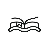 Book with bookmark icon reflects appreciation for knowledge and reading perfect for cultural education content and libraries vector