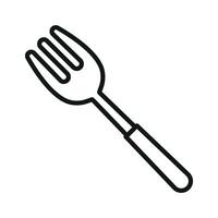 Fork icon emphasizes table etiquette and everyday utensils perfect for lifestyle branding and culinary promotions vector
