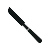 Knife icon symbolizes sharp utility, food preparation, and essential cutlery for cooking and dining visuals vector