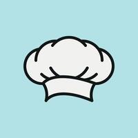 Chef hat icon highlights the artistry of cooking, ideal for chef blogs, cooking tutorials, and food service promotions vector