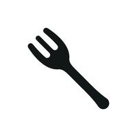 Fork icon showcases practicality in dining and food preparation, perfect for recipe blogs and cooking visuals vector