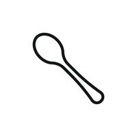 Spoon icon emphasizes food enjoyment, basic utensils, and dining traditions perfect for cooking visuals and lifestyle content vector
