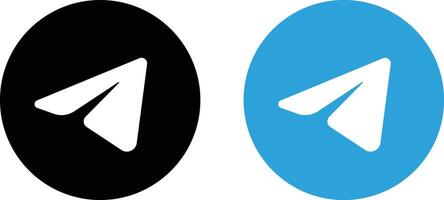 Telegram Logo Icon . Telegram Messaging App Logo . Flat Telegram Icon Symbol Design. vector