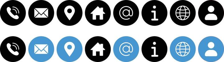 Communication Icons Set .User and Contact Icon Set. Contact Icon Bundle. User Icon Set. vector