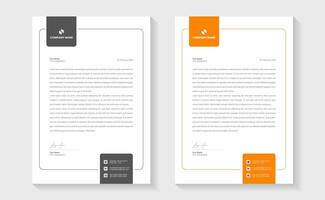A modern, creative, and professional letterhead bundle perfect for your corporate projects. Letterheads designed in a clean and minimalist style, ideal for official documents. Print ready vector