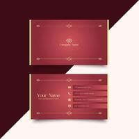 Modern business cards editable templates. Gradient stylish luxury business card template. vector