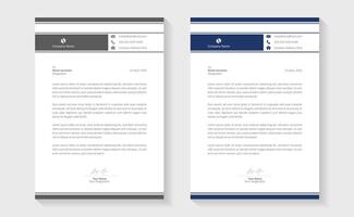 A modern, creative, and professional letterhead bundle perfect for your corporate projects. Letterheads designed in a clean and minimalist style, ideal for official documents. Print ready letterhead vector