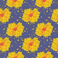 Seamless pattern of Big Bang theory in flat style. Evolution of universe print with Big Bang. vector
