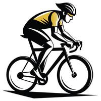 Dynamic Cycling Pose Artwork vector