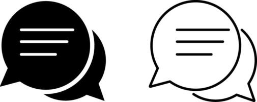 Chat Bubble icon set. Cloud speech bubbles collection. online message speech. social media app. Web chat sign vector