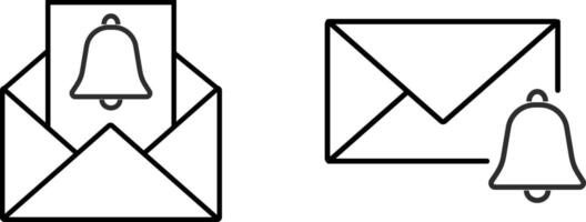 mail notification icon set. Email sign. Send message sign. Received message. envelope icons symbol vector