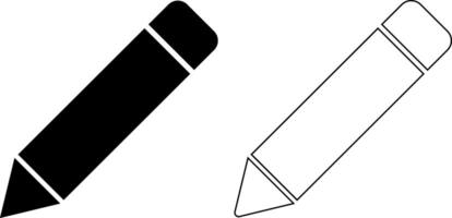 Edit icon set. text symbols. Pencil sign. editing text file document vector