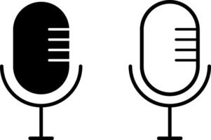 Microphone icons. public speaker. Vocal signs. voice icon symbol buttons. Audio sign collection vector