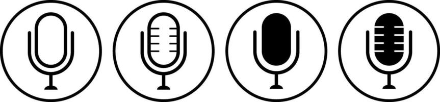 Microphone icon. public speaker. Audio sign collection. Vocal signs. voice icon symbol buttons vector