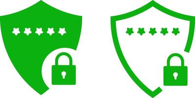 shield security icon set. digital protection lock icons. encrypted padlock sign. cyber protection and privacy vector