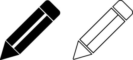 Edit icons set. text symbol. Pencil sign. editing text file document vector