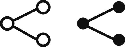 Share icon set. Social Media icons. connecting symbol. Interaction sign vector