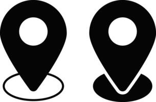 location icons set. pin icons. position symbol. Map sign vector