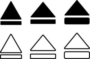 Eject icon. features icons sign. Arrow symbol. Social media element vector