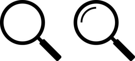 Search Image icons. magnifying glass icon search image gallery. Image Searching Design vector