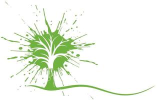 Symbol of green tree. vector
