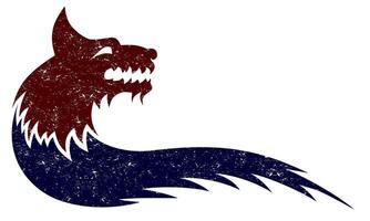 Symbol of wolf. vector