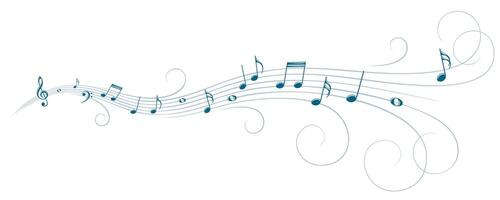 Symbol with music notes. vector