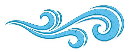 the Big wave. vector