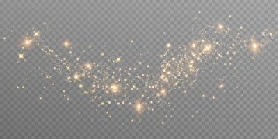 Shimmering Golden Sparkles Flowing in an Elegant and Mesmerizing Pattern for all to admire and enjoy vector