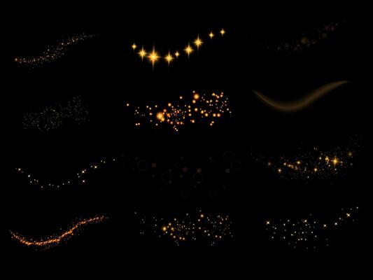 Discover Stunning Golden Sparkles and Captivating Light Effects Perfect for All Your Creative Design Projects and Ideas