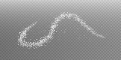 An Elegant White Glittering Wave Design Element Perfectly Crafted for Various Creative Projects and Ideas vector