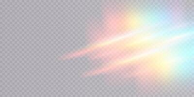 Streaks of Colorful Light That Are Enhanced with Soft, Dreamy Glow Effects to Create a Stunning Visual Experience vector