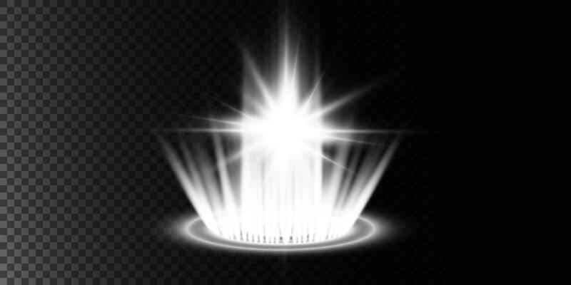 An EyeCatching Bright Light Burst Effect set against a Dark Background, creating a visually stunning contrast