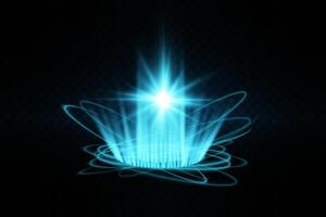 Experience a Glowing Light Burst accompanied by Radiant Visual Effects that captivate the imagination vector