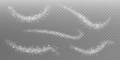 Glittery and Sparkling Swirls that are Perfectly Crafted for Stunning Digital Art and Impressive Graphic Creation vector