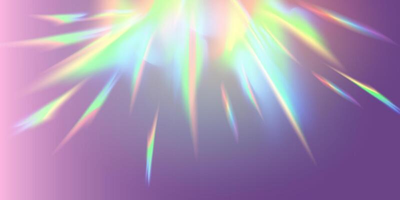 A Vibrant and Colorful Explosion of Light Beautifully Set Against a Soft Purple Background, Radiating Energy and Beauty