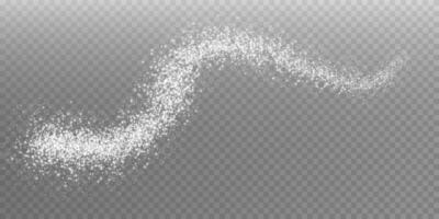 Scattered Small White Particles This Could Be Sugar, Salt, Flour, or Decorative Powder for Various Uses vector