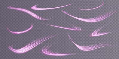 Stylized Pink Brush Strokes Perfect for Innovative and Imaginative Creative Designs in Various Mediums vector