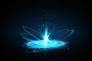 An Illustration showcasing a Dynamic Electric Spark and a Light Burst which captivates the viewers attention vector