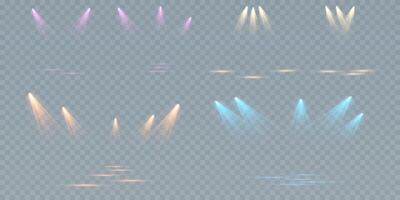 Vibrant and Colorful Light Beams for Stunning Stage and Event Design Purposes that Captivate Audiences vector