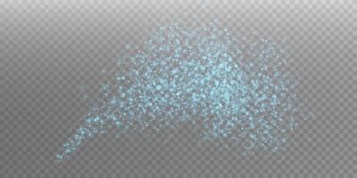 Azure Glitter Particles Perfectly Suitable for Various Background Effects and Creative Design in Numerous Applications vector