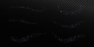 Explore Elegant Sparkling Decorative Elements for Your Unique Design Projects and Creative Ventures vector