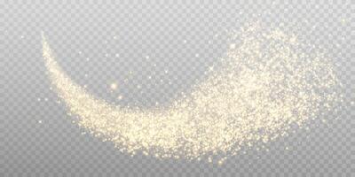 The Glitter Trail Effect is perfect for various Creative Design Projects, enhancing visual appeal and charm vector