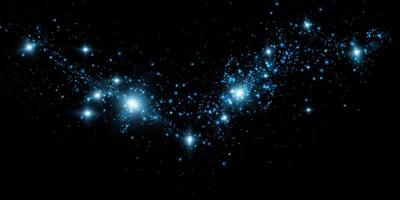 Experience a Glimmering Cosmic Trail of Enchanting Stars and Colorful Nebulae in the Expansive Night Sky vector