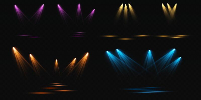 Experience vibrant and colorful stage lights along with dramatic lighting effects that enhance performances