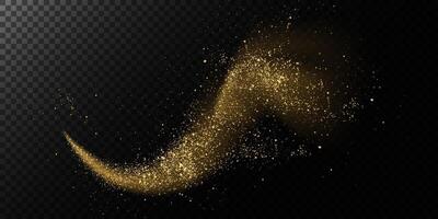 Experience the Golden Glitter Swirl Effect, perfect for creating stunning visuals and captivating designs that impress vector