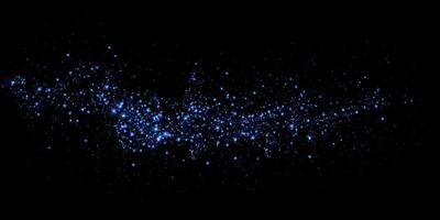 A mesmerizing Starlit Cosmic Background adorned with shimmering Glowing Blue Particles that captivate the eye vector