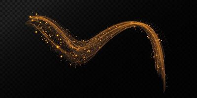 An Elegant and Beautiful Golden Sparkle Wave Design that Creates Stunning and Captivating Visual Effects for Everyone vector