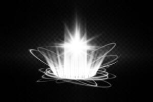 A Stunning and Radiant Burst of Light, Accompanied by an Array of Vibrant Energy Waves That Truly Captivate the Eye vector